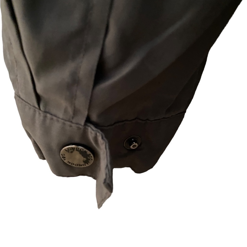 London FOG Dark Beige Outdoor Jacket with Convertible Hood Men M Medium - Picture 3 of 7